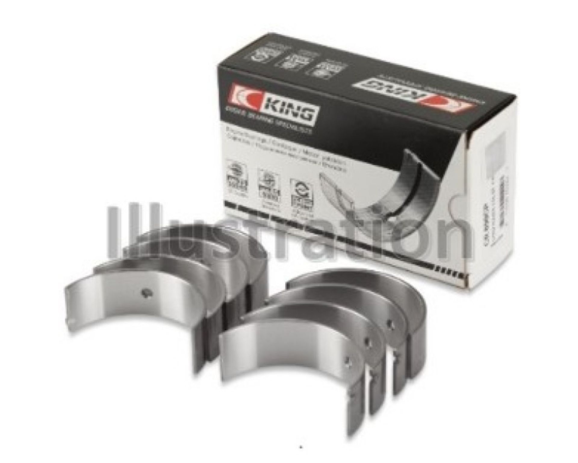 Picture of King Engine Bearings Hyundai 2-0L G4GC Size +0-25mm Con Rod Bearing Set