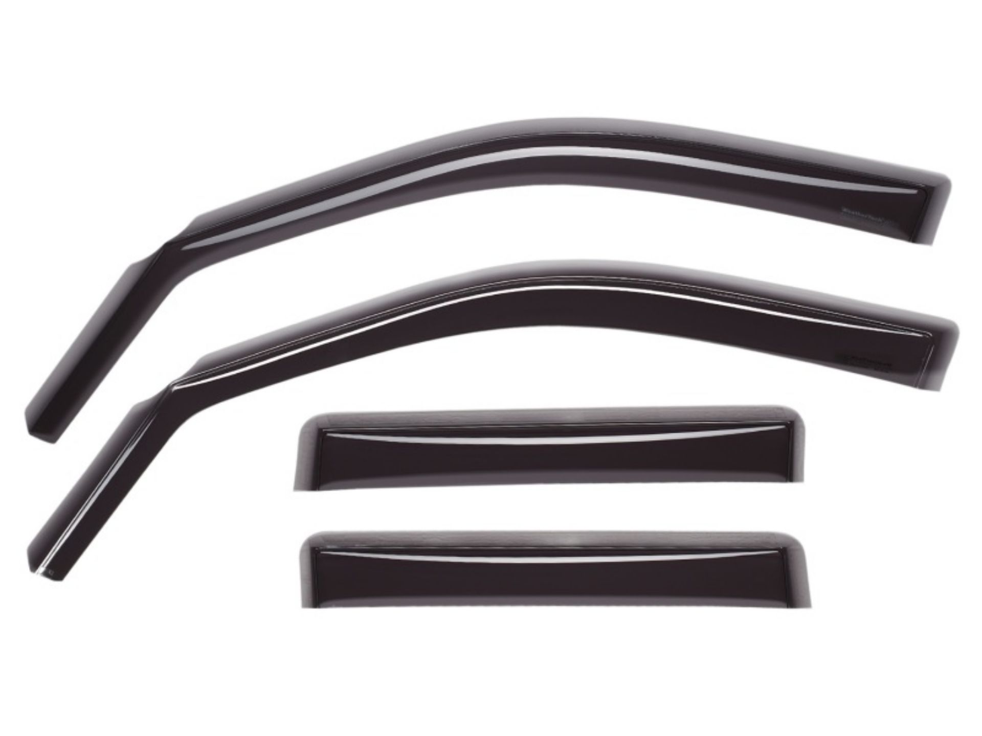 Picture of WeatherTech 22-23 Ford ExplorerIncl- 20-21 Hybrid & 20-22 ST F-R Side Window Deflectors - Drk Smk