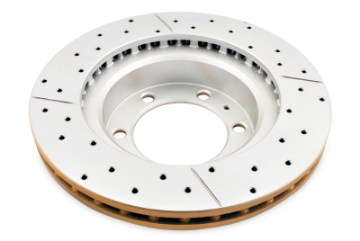 Picture of DBA 05-20 Toyota Tacoma w-6 Lug Wheel & 4 Piston Clpr Front Drilled & Slotted Street Series Rotor