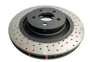 Picture of DBA 15-20 Ford Mustang GT w-352mm Frt Rotor w-o Perf Pkg Front 4000 Series Cross Drilled Rotor
