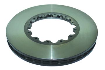 Picture of DBA 03-09 Porsche 911 996-997 GT3-GT3 RS w-Iron Rotor Front Left 5000 Series Slot Rotor w-Blk Hat