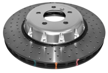 Picture of DBA 18-20 BMW M240i xDrive M Perf w-370mm Front Rotor Front 5000 Series Drilled Rotor w-Silver Hat