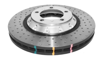 Picture of DBA 2008 Porsche Cayenne 368mm Front Rotor Front 5000 Series Cross Drilled Rotor w-Silver Hat