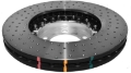 Picture of DBA 2008 Porsche Cayenne 368mm Front Rotor Front 5000 Series Cross Drilled Rotor w-Silver Hat