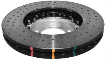 Picture of DBA 2008 Porsche Cayenne 368mm Front Rotor Front 5000 Series Cross Drilled Rotor w-Silver Hat