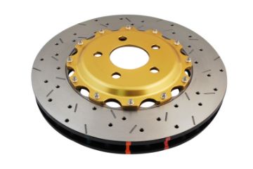 Picture of DBA 99-04 Audi A6 Quattro 4-2L Front 5000 Series Drilled & Slotted Rotor w-Gold Hat