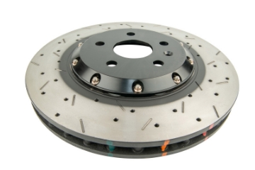 Picture of DBA 10-15 Chevrolet Camaro SS V8 Front 5000 Series Cross Drilled Rotor w-Black Hat
