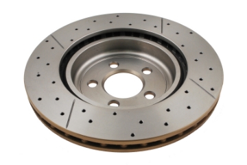 Picture of DBA 09-20 Dodge Challenger Front Drilled & Slotted Street Series Rotor