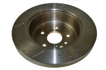 Picture of DBA 08-13 Toyota Highlander Rear Drilled & Slotted Street Series Rotor