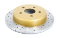 Picture of DBA 06-10 Jeep Commander Rear Drilled & Slotted Street Series Rotor