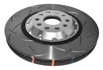 Picture of DBA 12-13 Volkswagen Golf R 2-0L Front 5000 Series Slotted Rotor w-Silver Hat