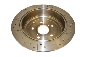 Picture of DBA 10-15 Lexus RX350 Rear Drilled & Slotted Street Series Rotor