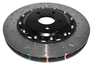 Picture of DBA 04-08 Mazda RX-8 Front 5000 Series Cross Drilled Rotor w-Black Hat