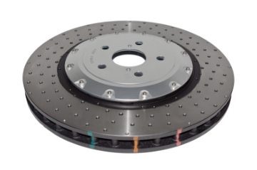 Picture of DBA 16-20 Lexus GS F Front 5000 Series Cross Drilled Rotor w-Silver Hat