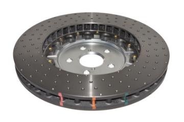 Picture of DBA 16-20 Lexus GS F Front 5000 Series Cross Drilled Rotor w-Silver Hat