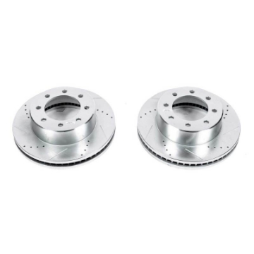Picture of Power Stop 19-22 Ram 3500 Rear Drilled & Slotted Rotor Pair