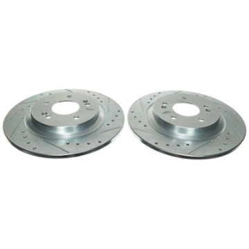 Picture of Power Stop 2021 Kia Sorento Rear Drilled & Slotted Rotor Pair