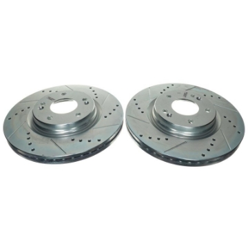 Picture of Power Stop 21-22 Kia K5 Front Drilled & Slotted Rotor Pair