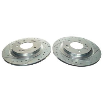 Picture of Power Stop 21-22 Kia K5 Rear Drilled & Slotted Rotor Pair