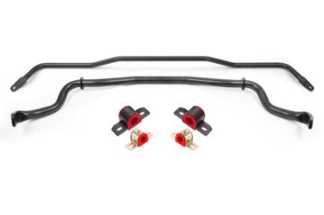 Picture of BMR 15-22 S550 Mustang Sway Bar Kit with Bushings Front and Rear Black Hammertone