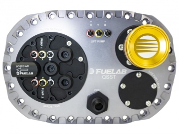 Picture of Fuelab Quick Service Surge Tank w-No Lift Pump & Twin Screw 500LPH Brushless Pump - Titanium