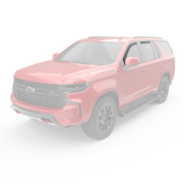 Picture of EGR 21-23 Chevrolet Tahoe In-Channel Window Visors Front-Rear Set Matte Black