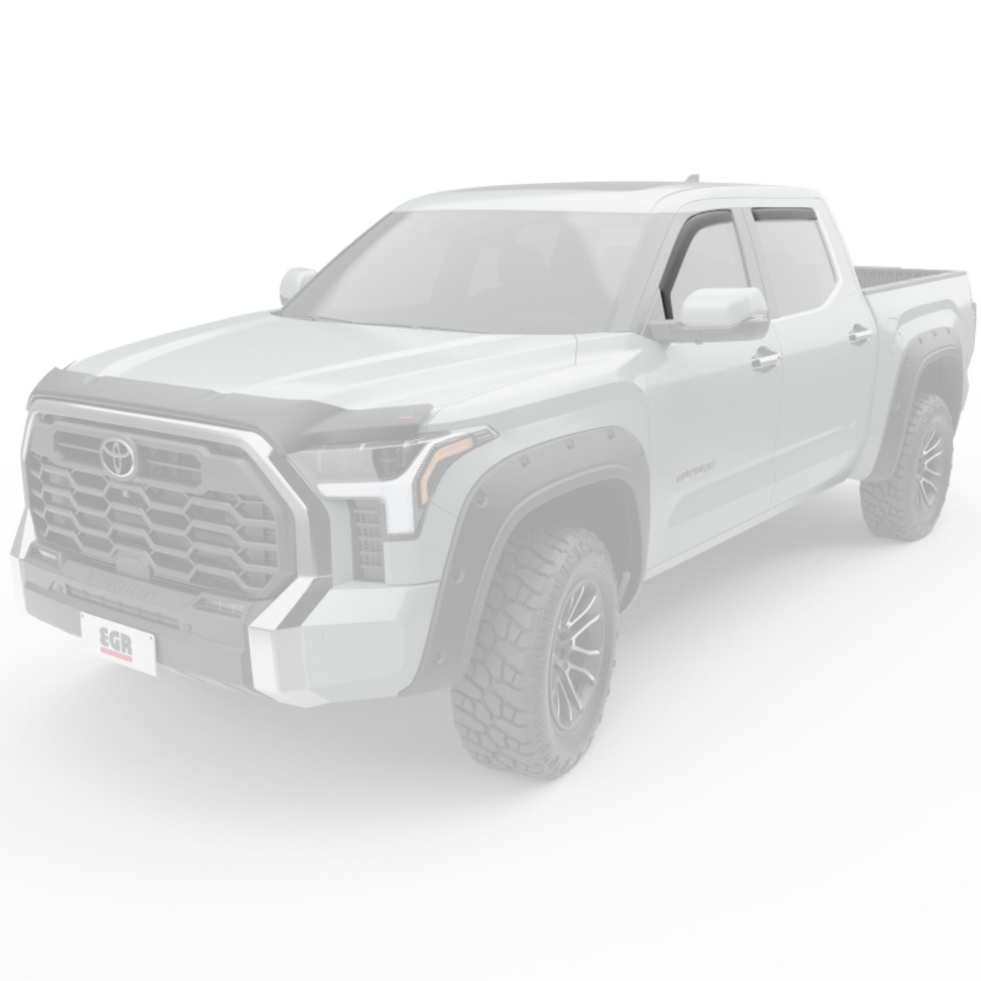 Picture of EGR 2022+ Toyota Tundra In-Channel Window Visors Front-Rear Set Dark Smoke