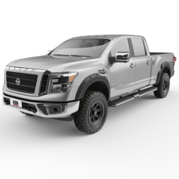 Picture of EGR 17-23 Nissan Titan Traditional Bolt-On Look Fender Flareswith Fender Badge Set Of 4