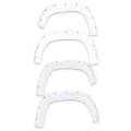 Picture of EGR 19-22 Chevrolet Silverado 1500 Summit White Traditional Bolt-On Look Fender Flares Set Of 4