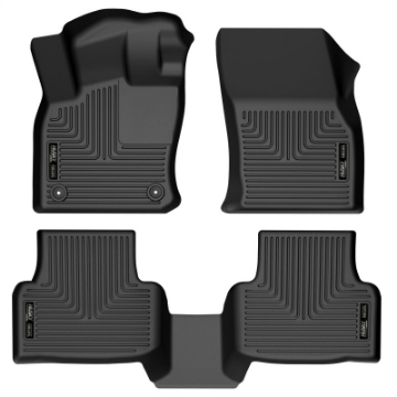 Picture of Husky Liners 2022 Volkswagen Taos Weatherbeater Black Front & 2nd Seat Floor Liners