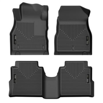 Picture of Husky Liners 18-22 Nissan Kicks Weatherbeater Black Front & 2nd Seat Floor Liners