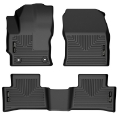 Picture of Husky Liners 2022 Toyota Corolla Cross FWD Weatherbeater Black Front & 2nd Seat Floor Liners