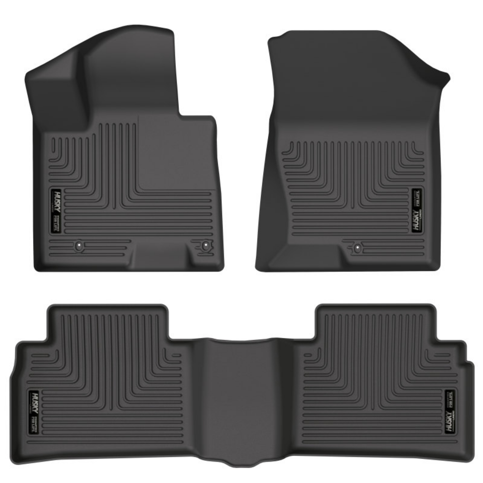 Picture of Husky Liners 2022 Hyundai Tucson Excl- Hybrid Weatherbeater Black Front & 2nd Seat Floor Liners