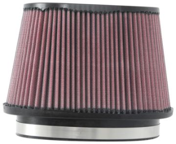 Picture of K&N Universal Rubber Filter 6-25in x 4in Oval FLG - 7-375in x 5-5in Base - 6-25in x 4in Top - 5in H
