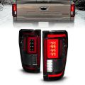 Picture of ANZO 21-23 Ford F-150 LED Taillights Seq- Signal w-BLIS Cover - Smoke Blk For Factory Halogen ONLY