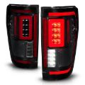 Picture of ANZO 21-23 Ford F-150 LED Taillights Seq- Signal w-BLIS Cover - Smoke Blk For Factory Halogen ONLY