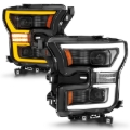 Picture of ANZO 15-17 Ford F-150 Black LED Projector Plank Style DRL w-Initiation Light Halogen Models