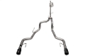 Picture of Corsa 2022-2025 Ford F-150 SuperCrew-5-5ft Bed 5-0L V8 Sport Cat-Back Dual Rear Exit-Black PVD