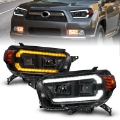 Picture of ANZO 10-13 Toyota 4Runner Projector Headlights - Black