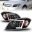 Picture of ANZO 05-10 Chevrolet Cobalt - 07-10 Pontiac G5 LED Projector Headlights w- Seq Black Housing