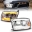 Picture of ANZO 09-18 Dodge Ram 1500-2500-3500 Full LED Proj Headlights w-Switchback Light Bar - Chrome