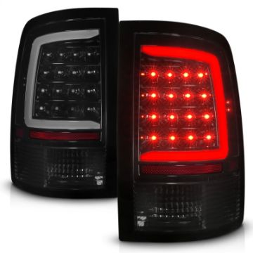 Picture of ANZO 09-18 Dodge Ram 1500 Full LED Taillights w- Sequential Black Housing-Smoke Lens