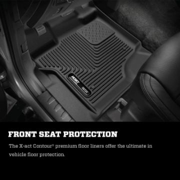 Picture of Husky Liners 2022 VW Taos X-Act Contour Black Front Floor Liners