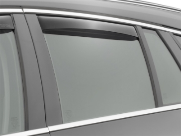 Picture of WeatherTech 11-15 Volvo V60 Rear Side Window Deflectors - Dark Smoke