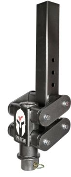 Picture of Gen-Y Spartan Torsion-Flex 5in Offset 4in SQ Tube Gooseneck 2-5/16in Coupler Extended Height