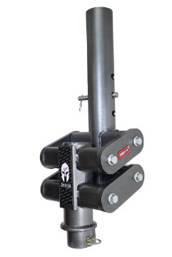 Picture of Gen-Y Spartan Torsion-Flex 5in Offset 4in RD Tube Gooseneck 2-5/16in Coupler Extended Height