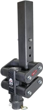 Picture of Gen-Y Spartan Torsion-Flex 5in Offset 4in SQ Tube Gooseneck 2-5/16in Coupler Extended Height