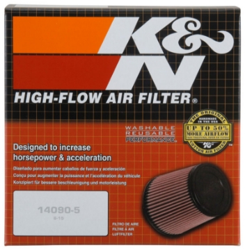 Picture of K&N Universal Clamp-On Air Filter 100mm FLG 139.7mm BOD x 114.9mm TOD 151mm Height