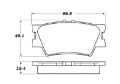 Picture of StopTech Street Touring 16-17 Toyota Camry Rear Brake Pads
