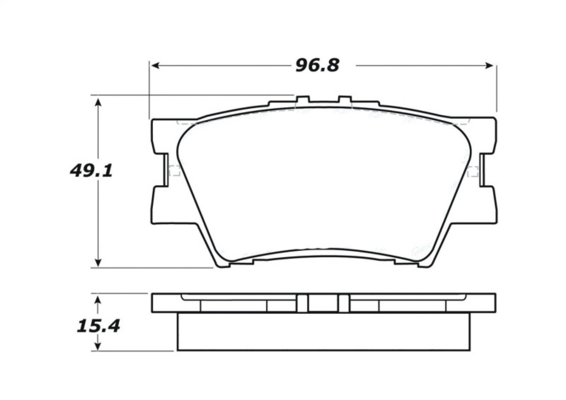 Picture of StopTech Street Touring 16-17 Toyota Camry Rear Brake Pads